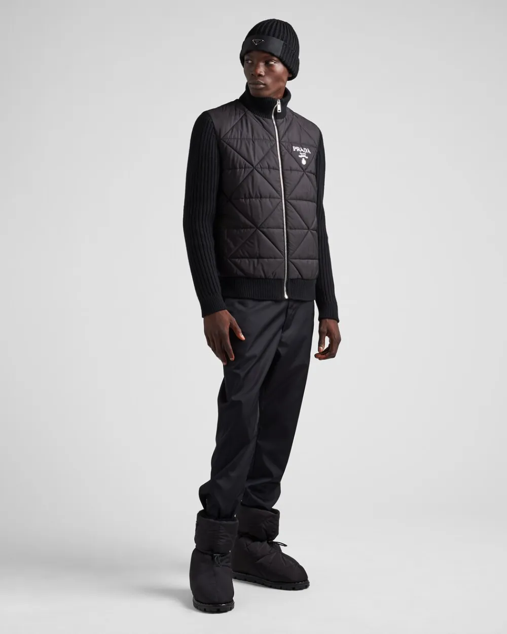 Hombre Prada ROPA DE ABRIGO^Chaqueta Acolchada De Re-nylon Y Cachemir