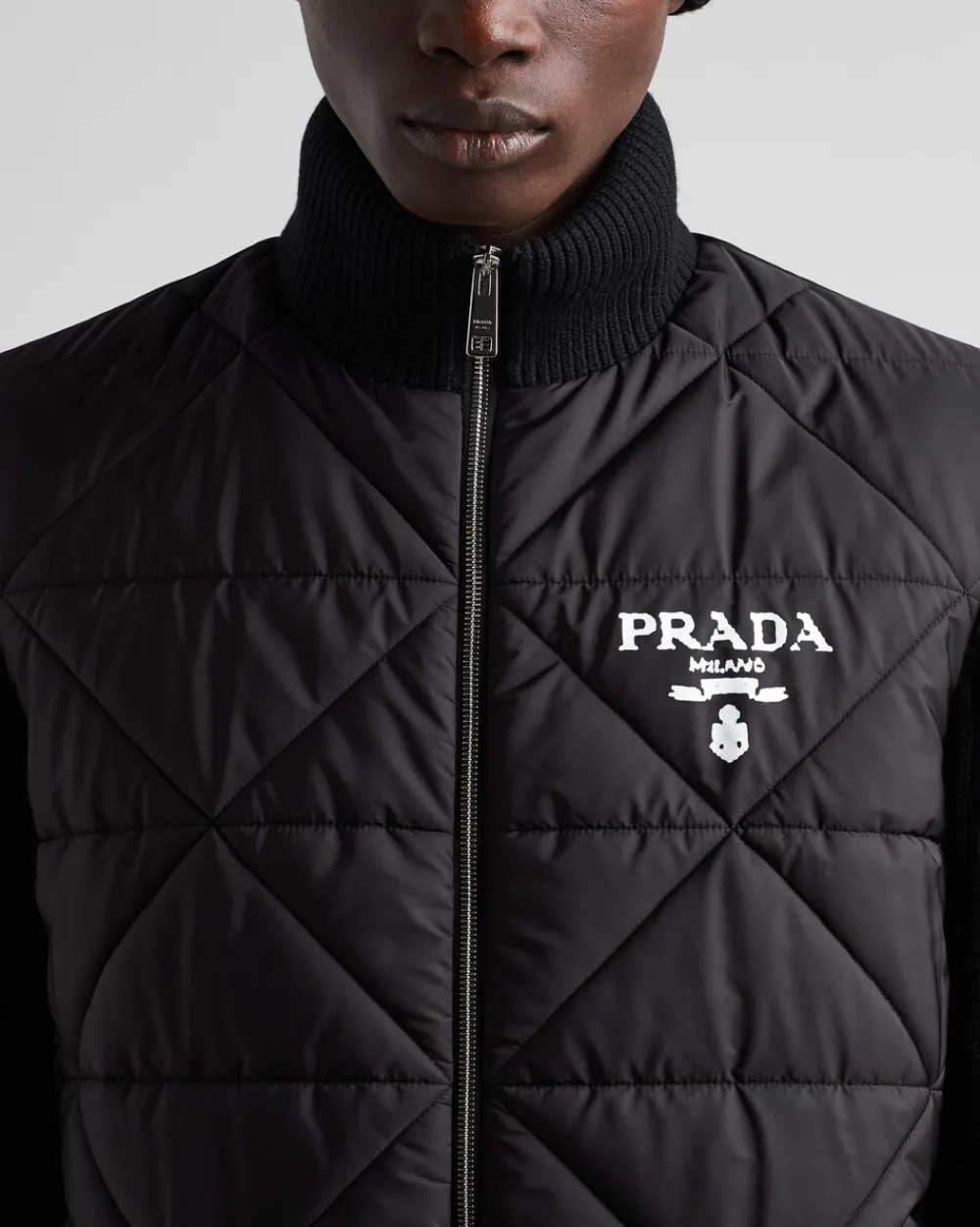 Hombre Prada ROPA DE ABRIGO^Chaqueta Acolchada De Re-nylon Y Cachemir