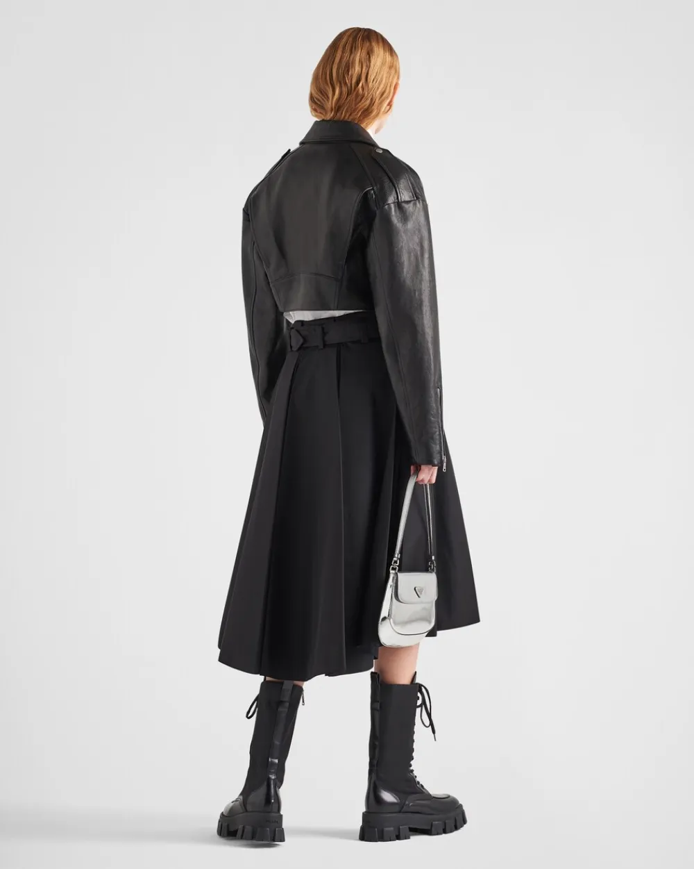 Mujer Prada ROPA DE PIEL^Chaqueta Biker De Piel