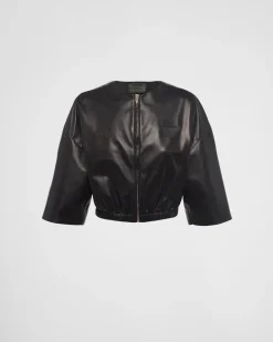Mujer Prada ROPA DE PIEL^Chaqueta Bomber De Napa