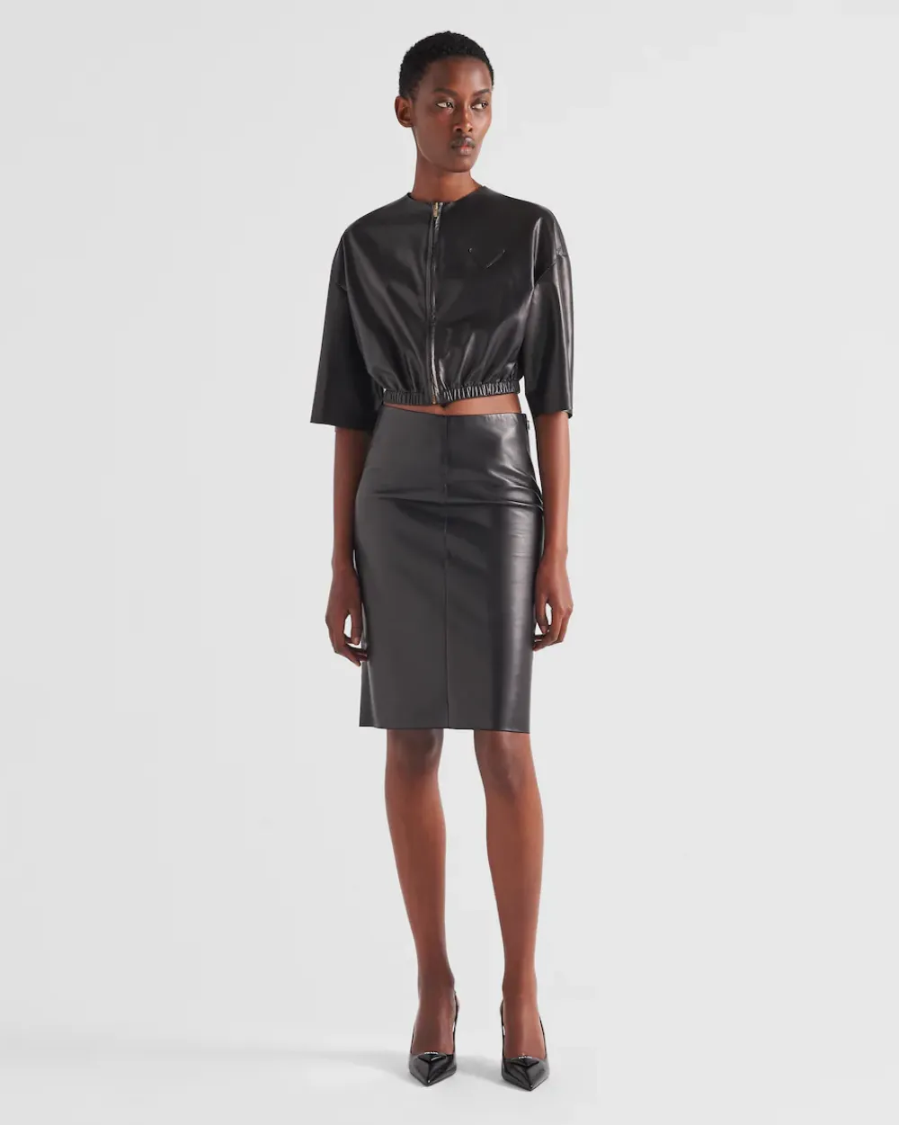 Mujer Prada ROPA DE PIEL^Chaqueta Bomber De Napa