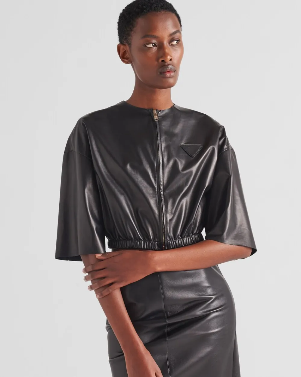 Mujer Prada ROPA DE PIEL^Chaqueta Bomber De Napa