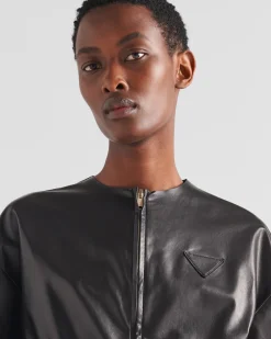 Mujer Prada ROPA DE PIEL^Chaqueta Bomber De Napa