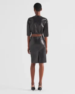 Mujer Prada ROPA DE PIEL^Chaqueta Bomber De Napa