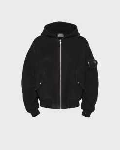 Hombre Prada ROPA DE PIEL^Chaqueta Bomber De Piel Vuelta