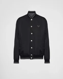 Hombre Prada ROPA DEPORTIVA Y SUDADERAS^Chaqueta Bomber Reversible De Felpa De Algodón Y Re-nylon