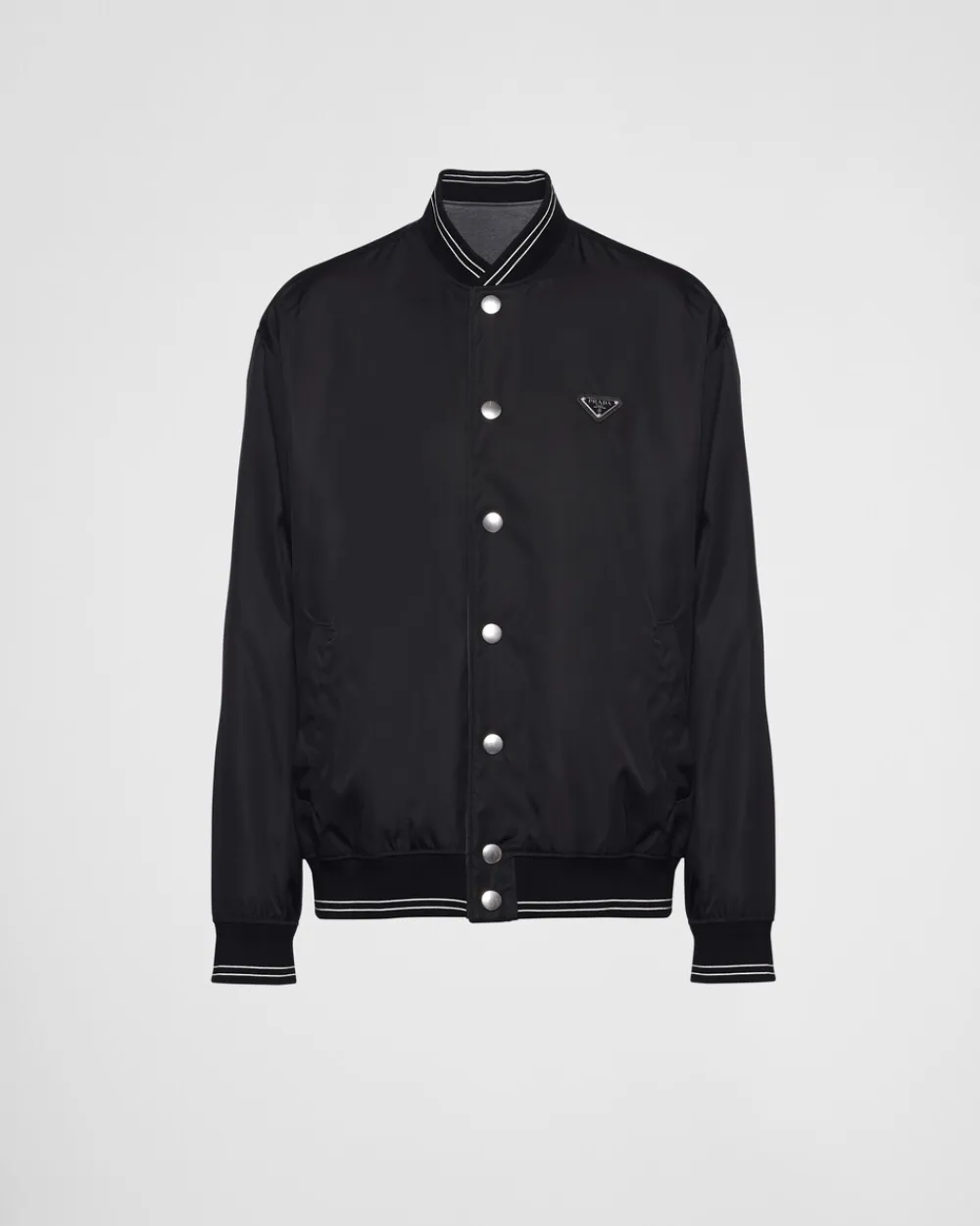 Hombre Prada ROPA DEPORTIVA Y SUDADERAS^Chaqueta Bomber Reversible De Felpa De Algodón Y Re-nylon
