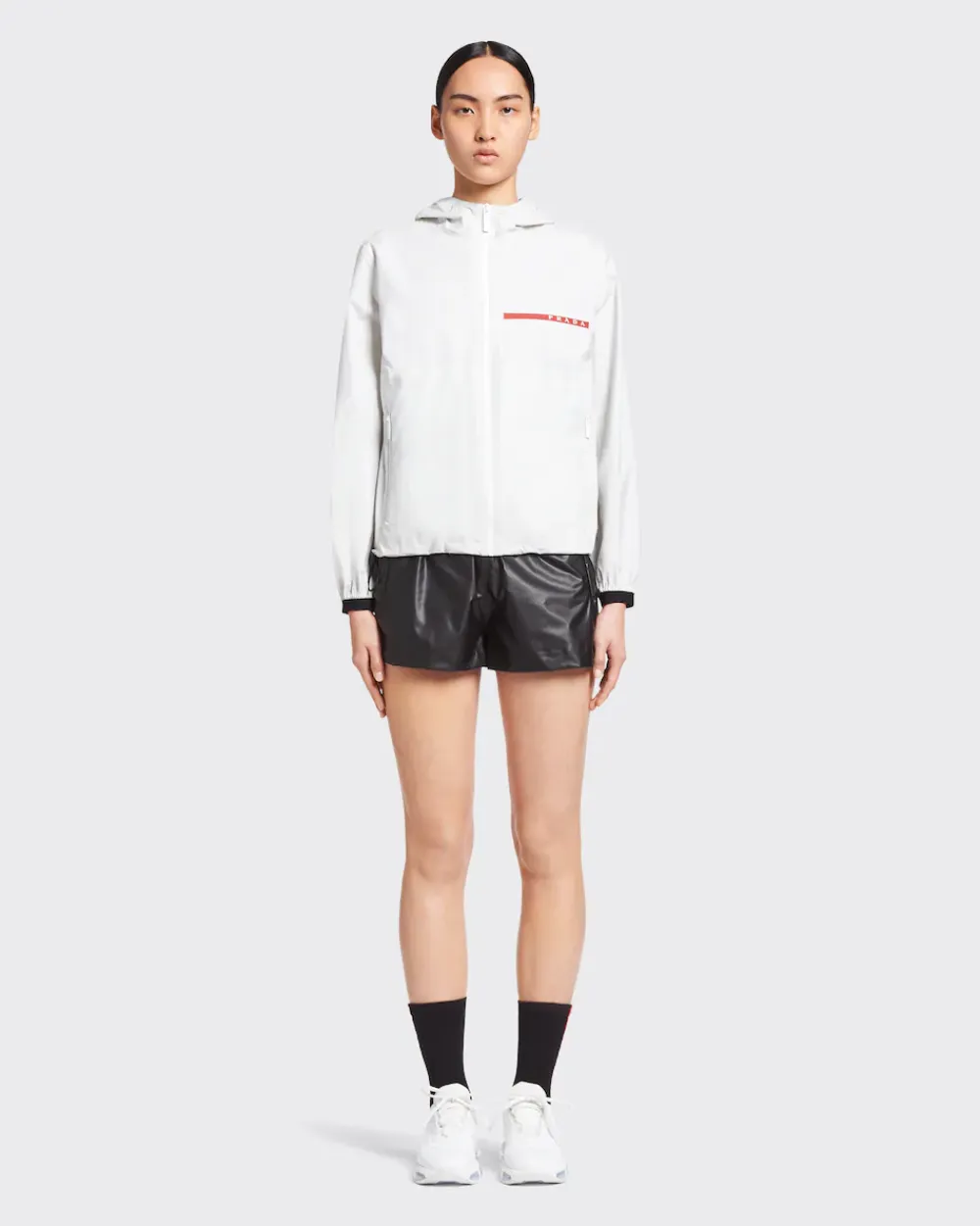 Mujer Prada ROPA^Chaqueta Con Capucha De Re-nylon Ligero