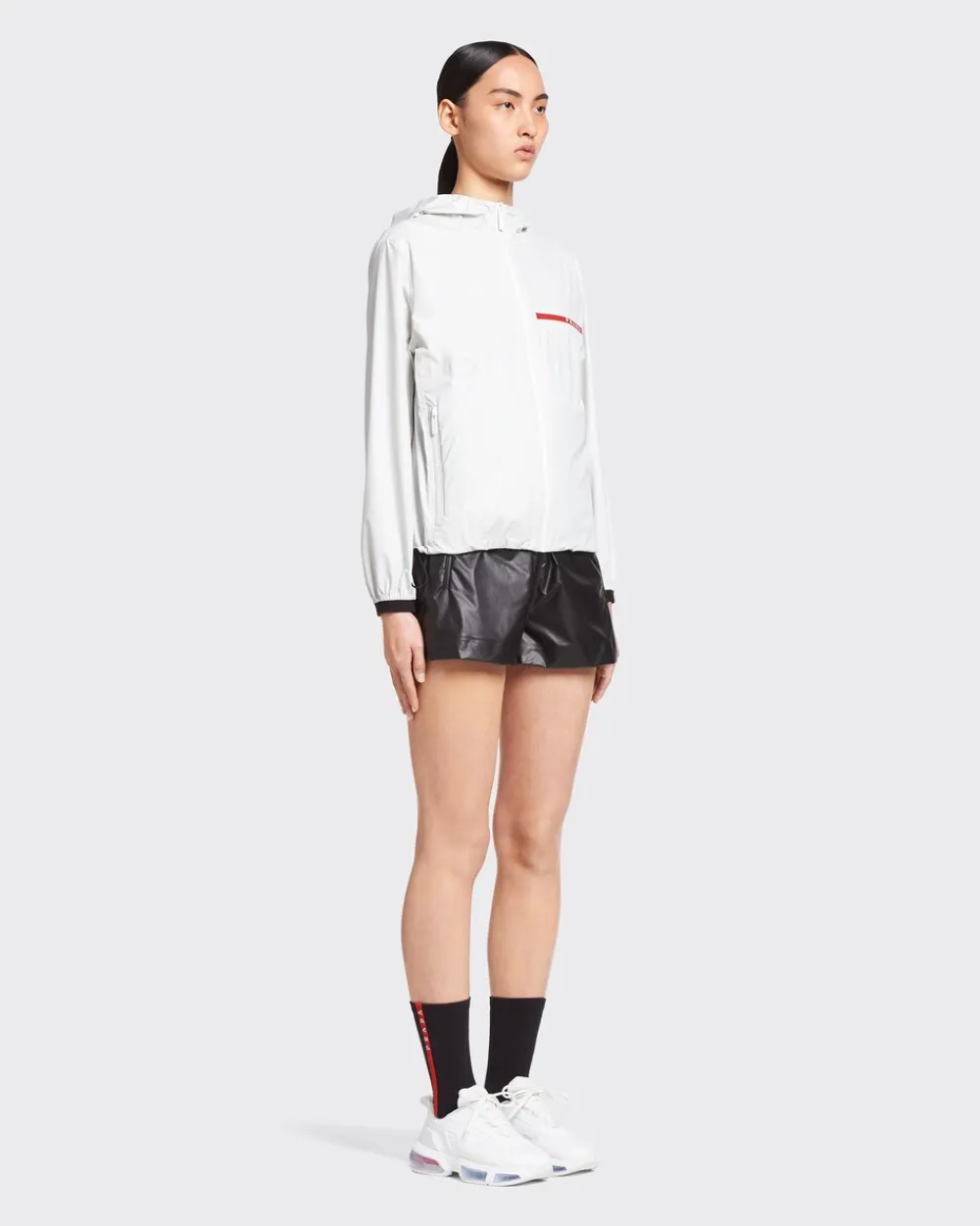 Mujer Prada ROPA^Chaqueta Con Capucha De Re-nylon Ligero