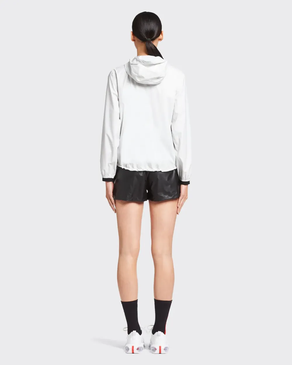 Mujer Prada ROPA^Chaqueta Con Capucha De Re-nylon Ligero