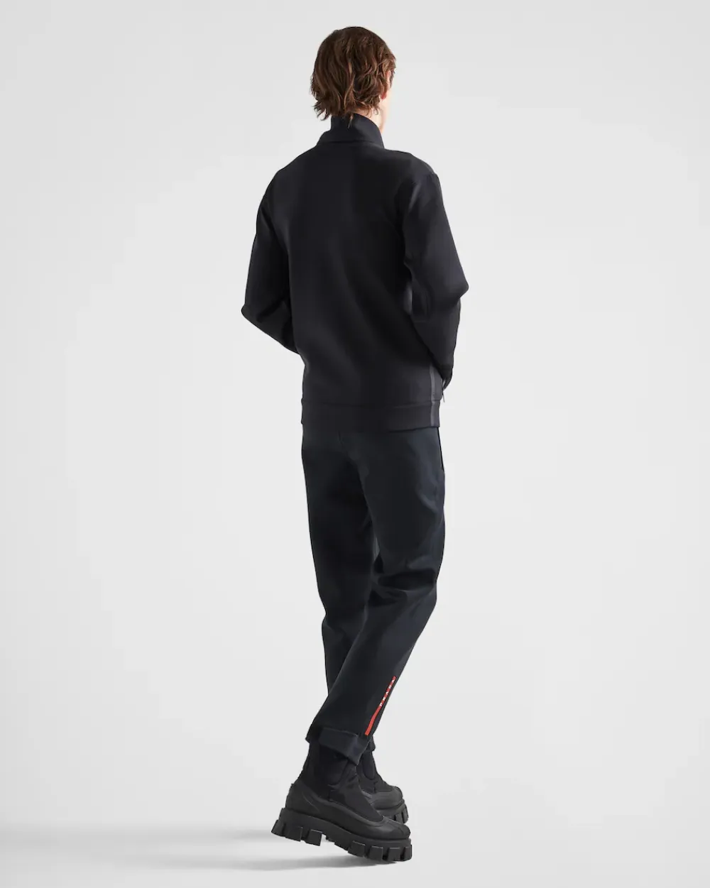 Hombre Prada ROPA^Chaqueta Con Capucha De Tejido Técnico