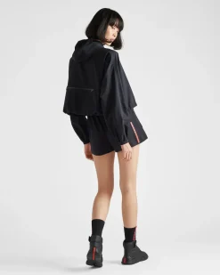 Mujer Prada ROPA^Chaqueta Con Capucha En Bi-stretch Ligero