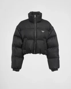 Mujer Prada COLECCIÓN FEMENINA|ROPA DE ABRIGO^Chaqueta Corta Con Capucha De Plumón Y Re-nylon
