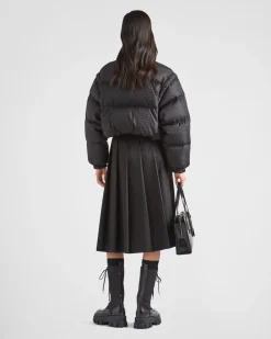 Mujer Prada COLECCIÓN FEMENINA|ROPA DE ABRIGO^Chaqueta Corta Con Capucha De Plumón Y Re-nylon