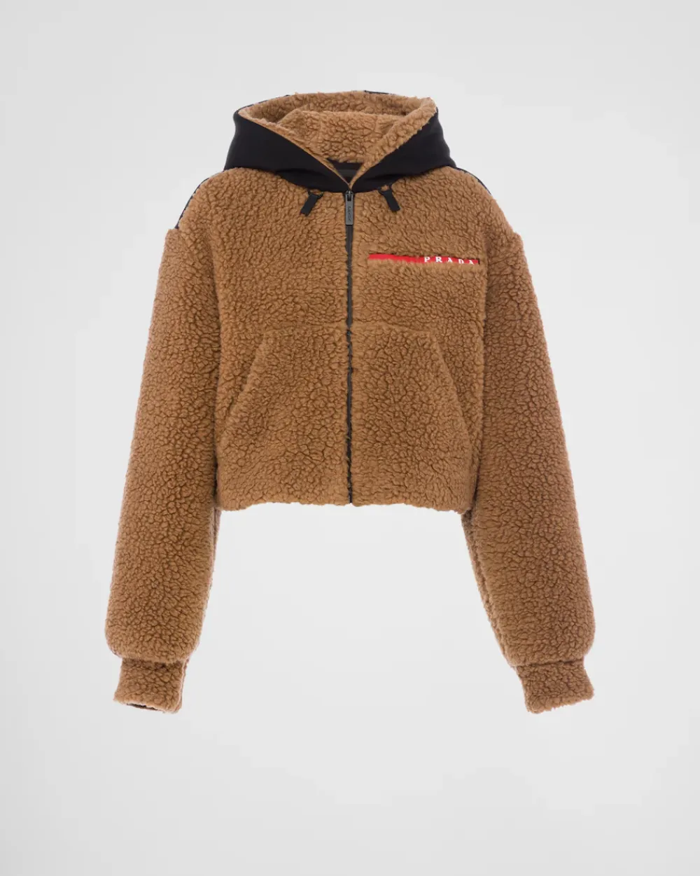 Mujer Prada ROPA^Chaqueta Corta De Doble Forro Polar