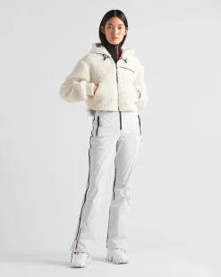 Mujer Prada ROPA^Chaqueta Corta De Doble Forro Polar
