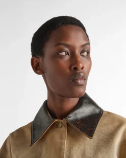 Mujer Prada ROPA DE ABRIGO^Chaqueta Corta De Lona