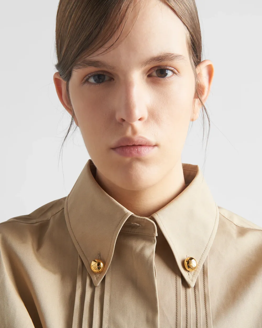Mujer Prada CHAQUETAS Y ABRIGOS^Chaqueta Corta De Popelín