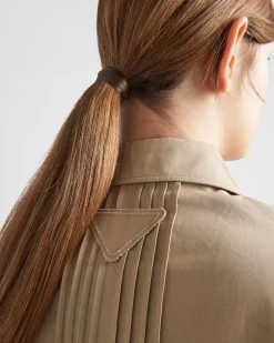 Mujer Prada CHAQUETAS Y ABRIGOS^Chaqueta Corta De Popelín