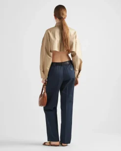 Mujer Prada CHAQUETAS Y ABRIGOS^Chaqueta Corta De Popelín