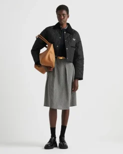 Mujer Prada ROPA DE ABRIGO^Chaqueta Corta De Re-nylon Ligera