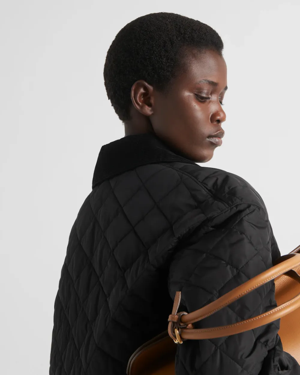 Mujer Prada ROPA DE ABRIGO^Chaqueta Corta De Re-nylon Ligera