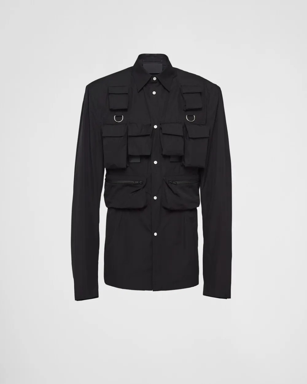 Hombre Prada CHAQUETAS Y ABRIGOS^Chaqueta De Algodón De Botonadura Simple