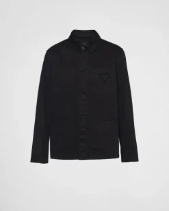 Hombre Prada CHAQUETAS Y ABRIGOS^Chaqueta De Algodón De Botonadura Simple