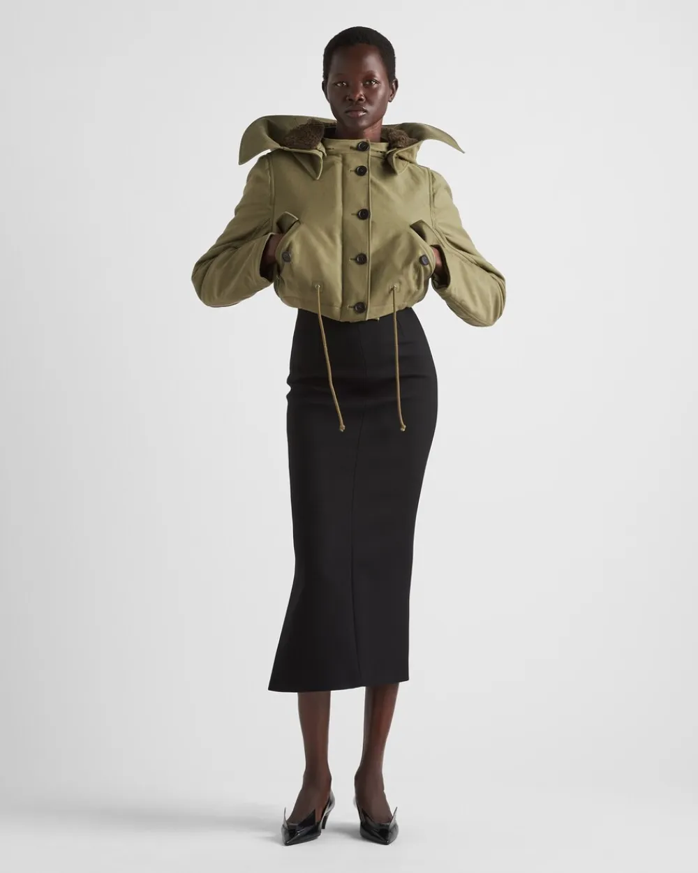 Mujer Prada ROPA DE ABRIGO^Chaqueta De Algodón Y Satén