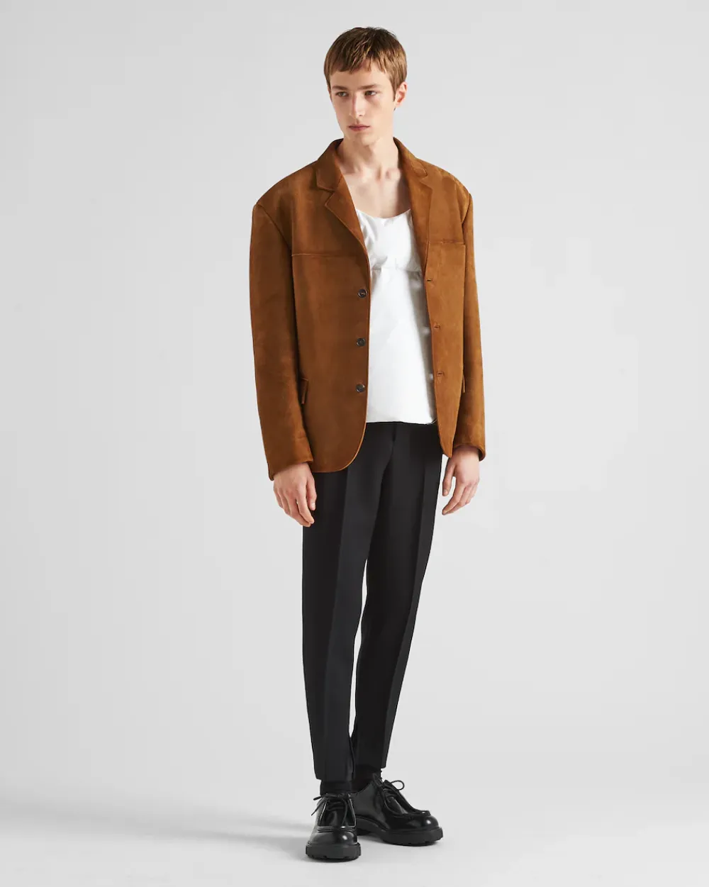 Hombre Prada ROPA DE PIEL^Chaqueta De Ante