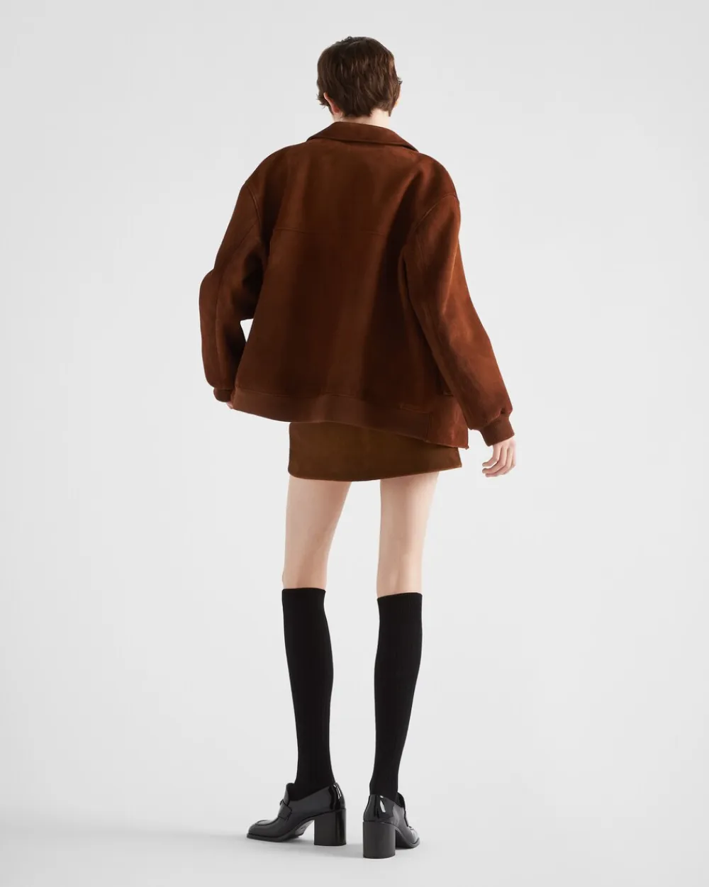Mujer Prada ROPA DE PIEL^Chaqueta De Ante