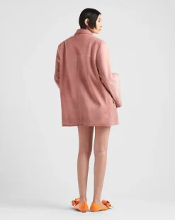 Mujer Prada ROPA DE PIEL^Chaqueta De Ante