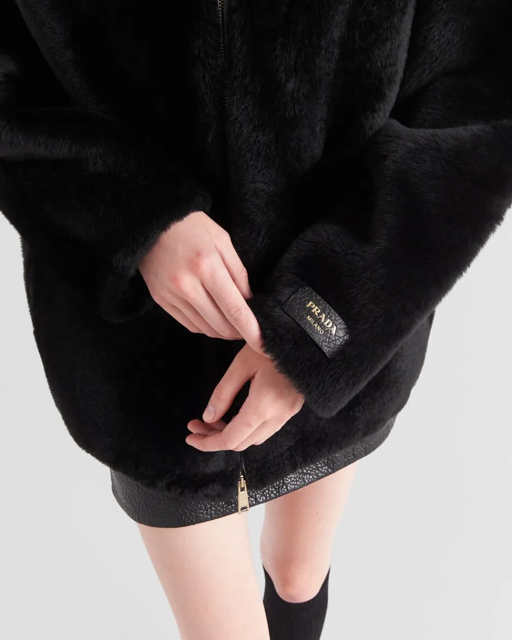 Mujer Prada ROPA DE PIEL^Chaqueta De Borreguillo