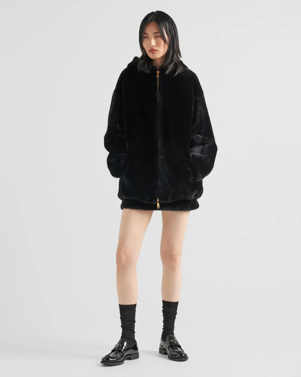 Mujer Prada ROPA DE PIEL^Chaqueta De Borreguillo