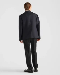 Hombre Prada CHAQUETAS Y ABRIGOS^Chaqueta De Botonadura Doble De Lana Mohair