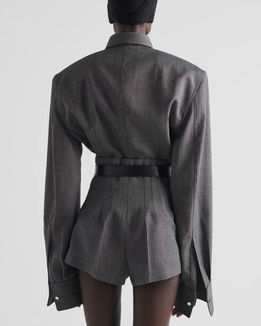 Mujer Prada CHAQUETAS Y ABRIGOS^Chaqueta De Botonadura Simple De Lana Con Raya Diplomática