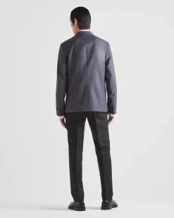 Hombre Prada CHAQUETAS Y ABRIGOS^Chaqueta De Botonadura Simple De Lana Mohair