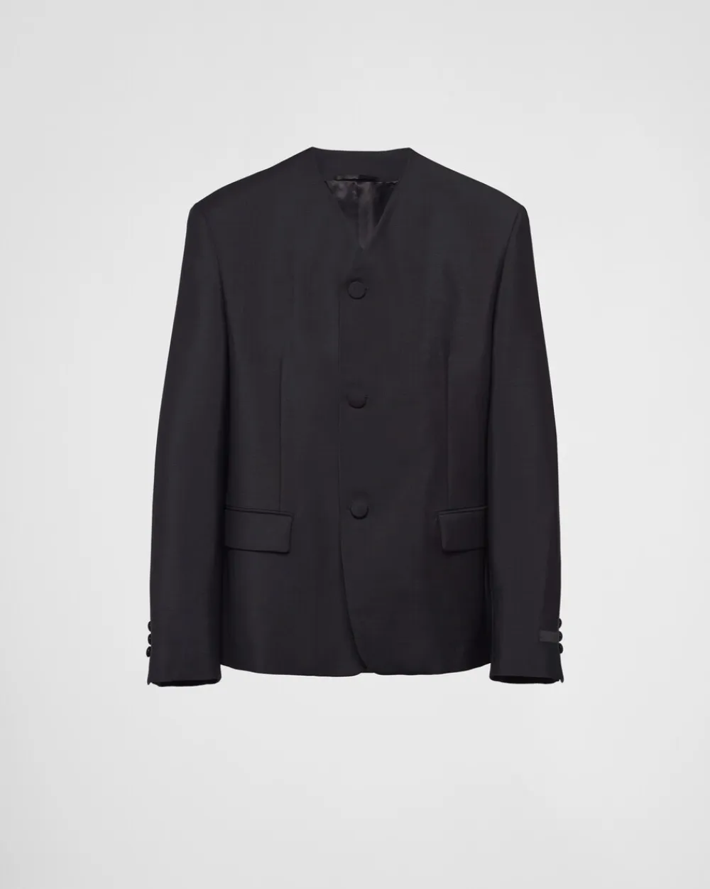 Hombre Prada CHAQUETAS Y ABRIGOS^Chaqueta De Botonadura Simple De Lana Mohair