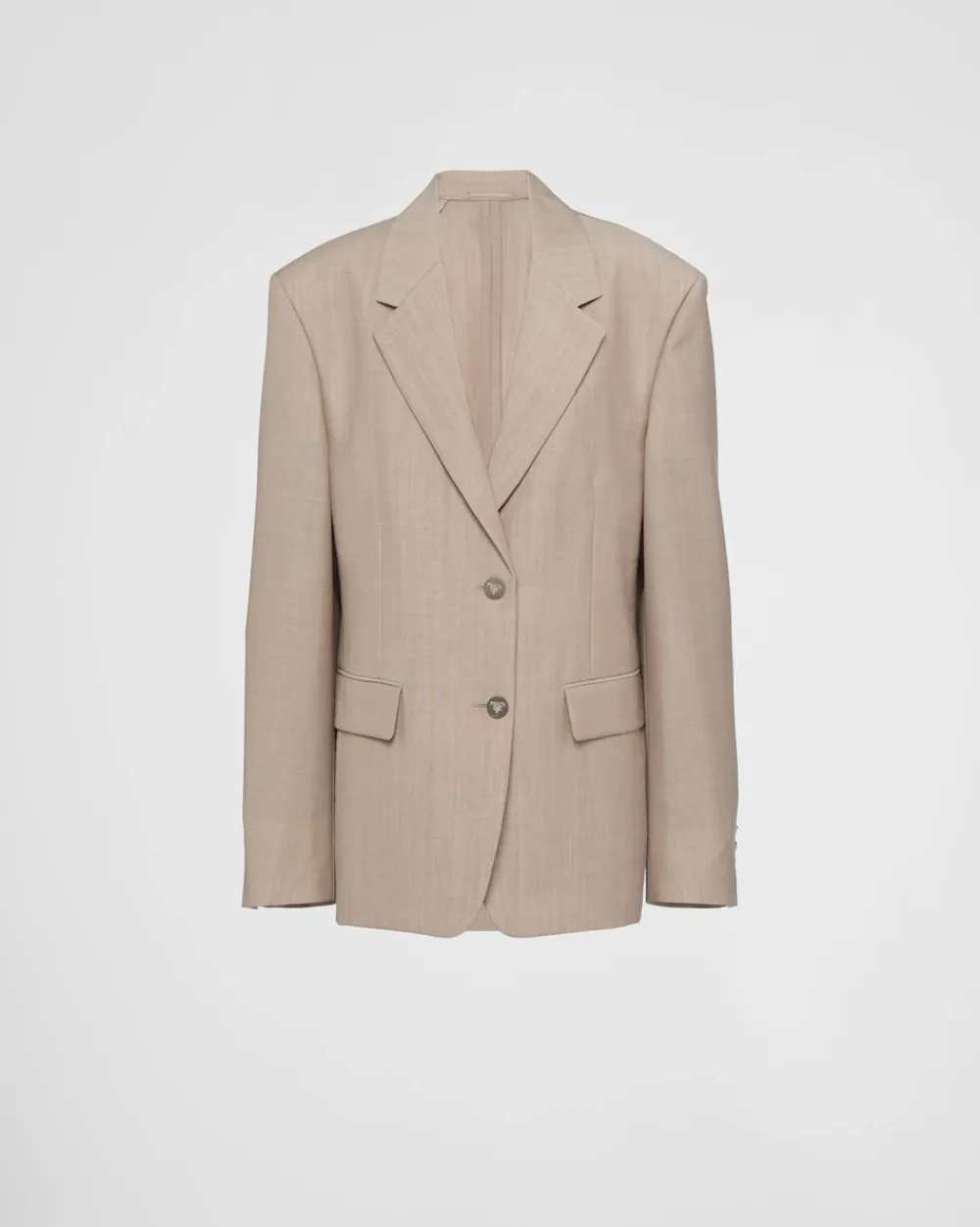 Mujer Prada CHAQUETAS Y ABRIGOS^Chaqueta De Botonadura Simple De Mohair Ligero