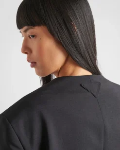 Mujer Prada CHAQUETAS Y ABRIGOS^Chaqueta De Botonadura Simple En Kid Mohair