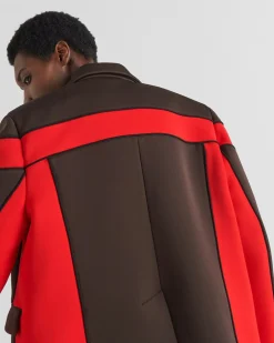 Hombre Prada CHAQUETAS Y ABRIGOS^Chaqueta De Botonadura Simple En Tejido Técnico
