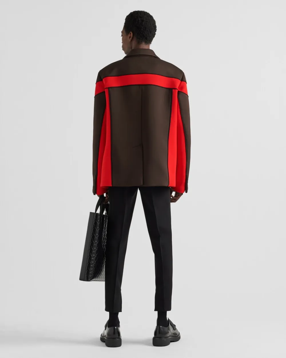 Hombre Prada CHAQUETAS Y ABRIGOS^Chaqueta De Botonadura Simple En Tejido Técnico
