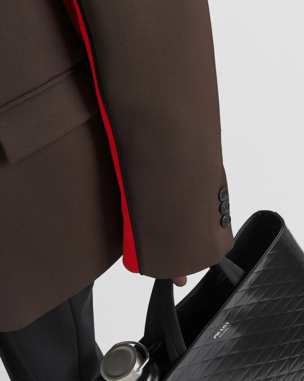 Hombre Prada CHAQUETAS Y ABRIGOS^Chaqueta De Botonadura Simple En Tejido Técnico