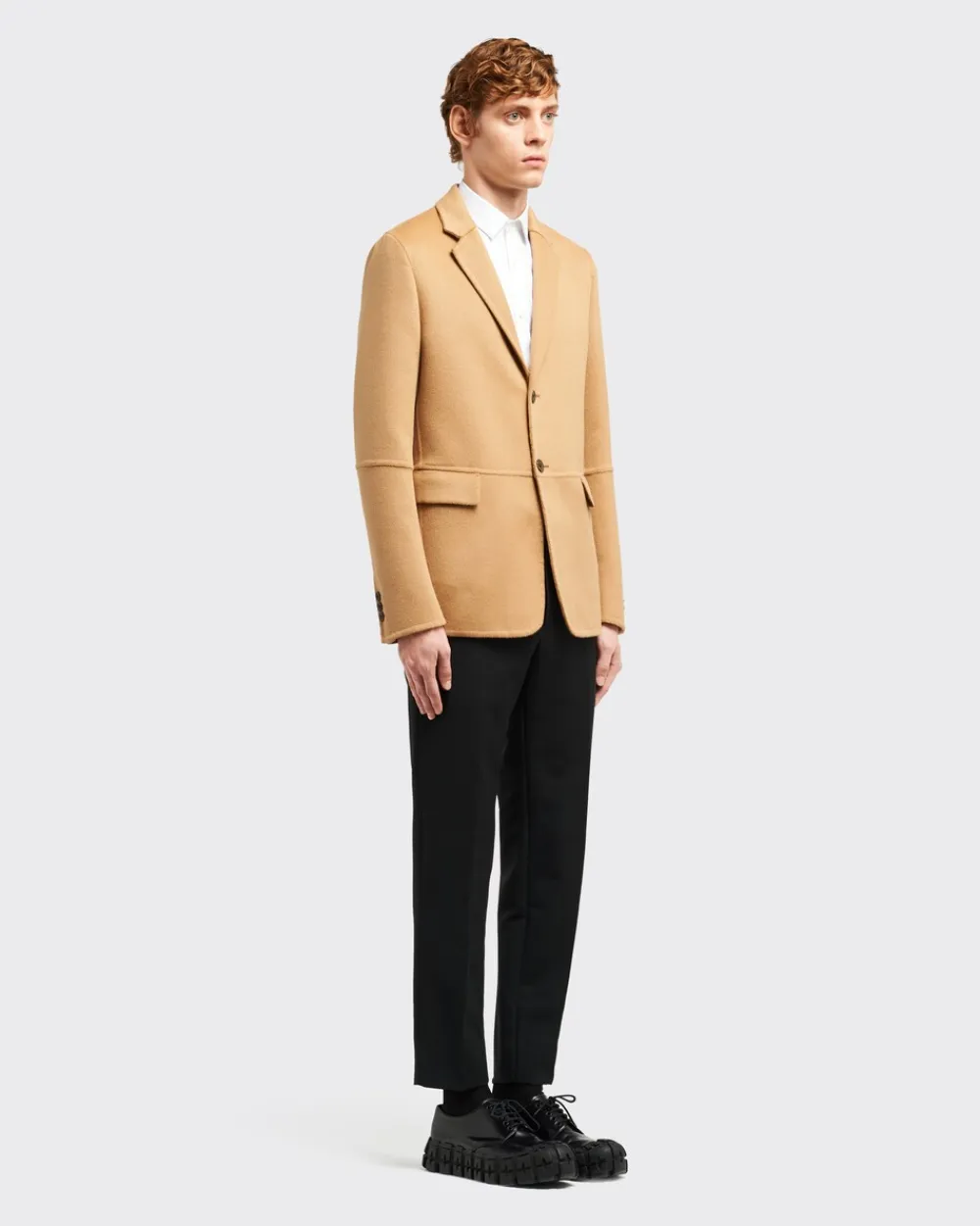 Hombre Prada CHAQUETAS Y ABRIGOS^Chaqueta De Cashgora Doble