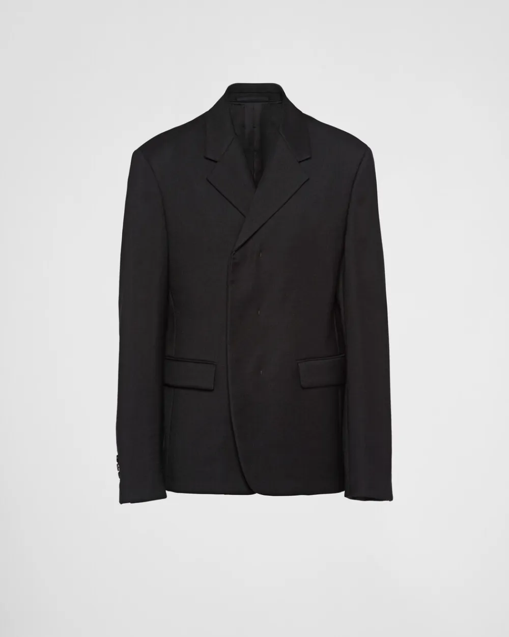 Hombre Prada CHAQUETAS Y ABRIGOS^Chaqueta De Cruzado Simple De Lana Mohair