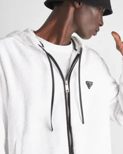 Hombre Prada ROPA DEPORTIVA Y SUDADERAS|CHAQUETAS Y ABRIGOS^Chaqueta De Felpa Con Capucha