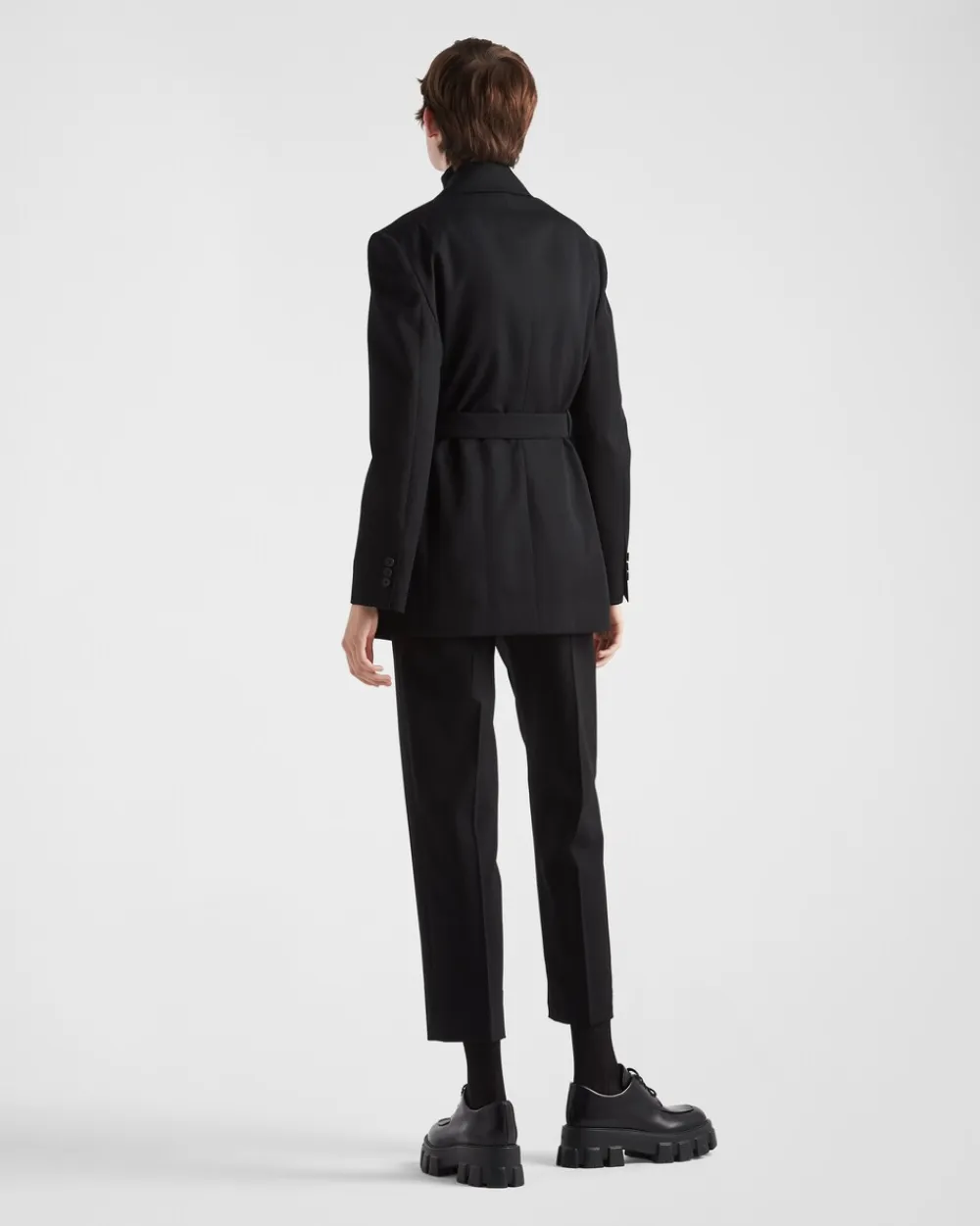Mujer Prada CHAQUETAS Y ABRIGOS^Chaqueta De Gabardina De Botonadura Simple