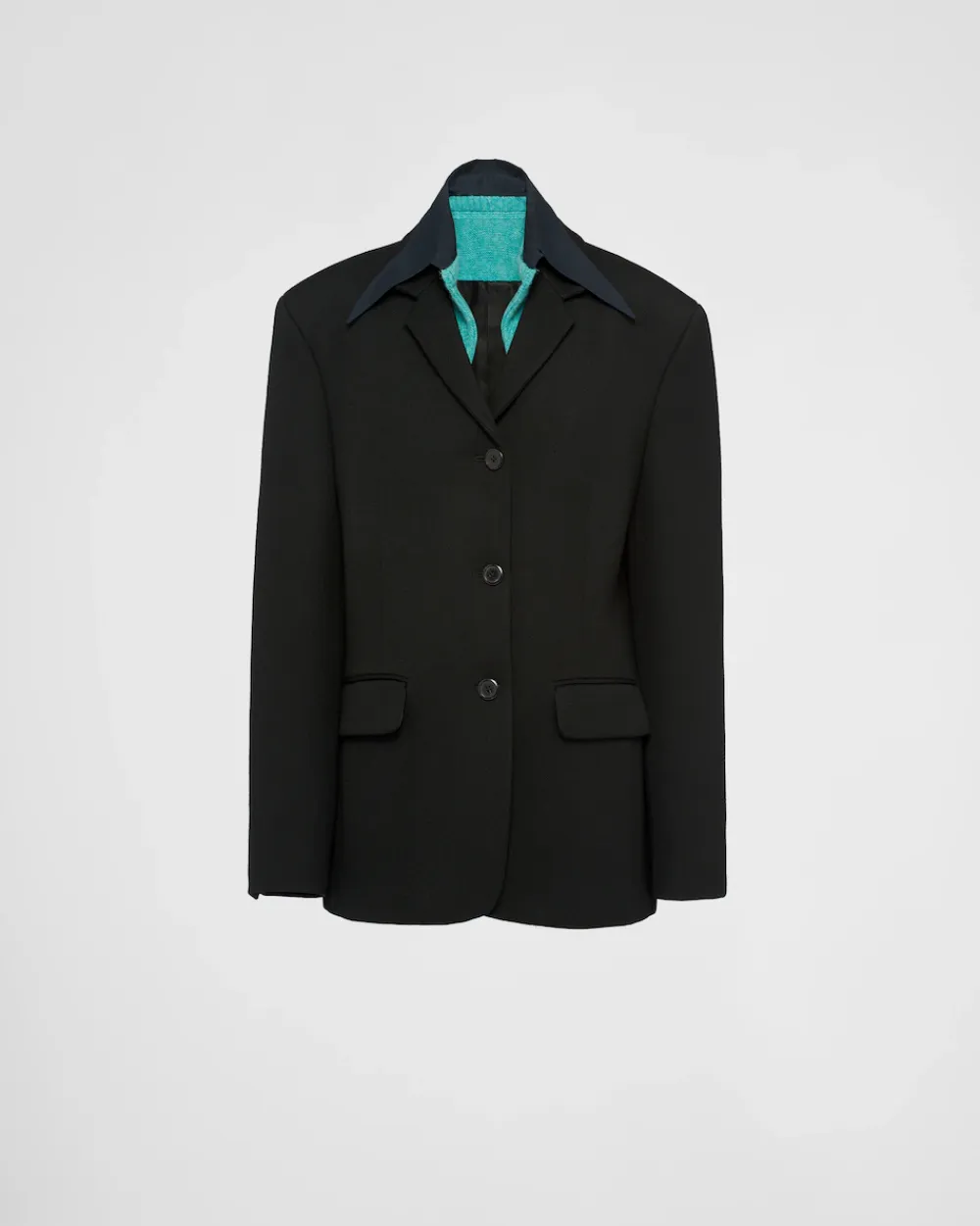 Mujer Prada CHAQUETAS Y ABRIGOS^Chaqueta De Gabardina De Botonadura Simple