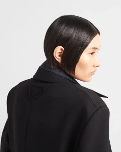 Mujer Prada CHAQUETAS Y ABRIGOS^Chaqueta De Gabardina De Botonadura Simple