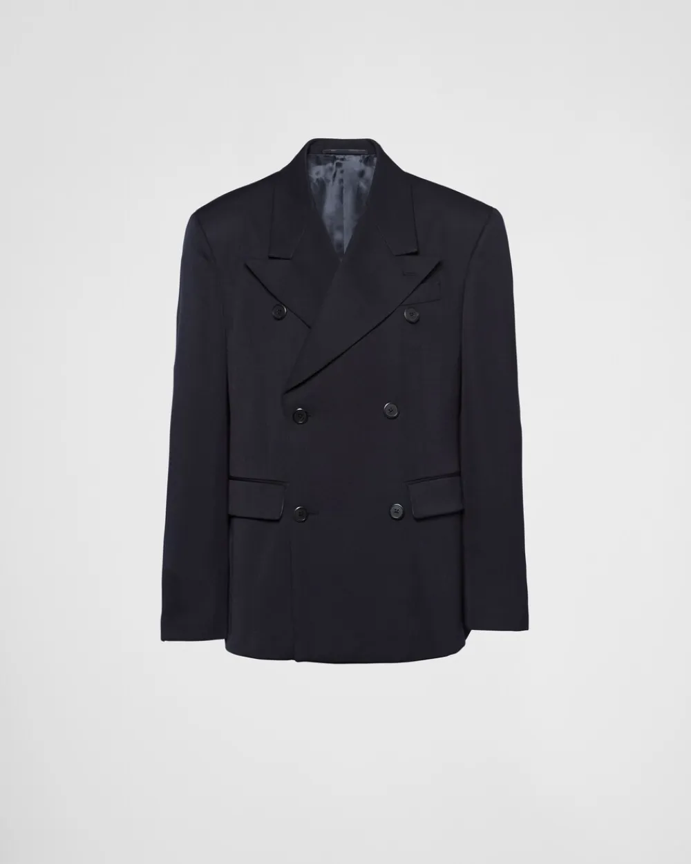 Hombre Prada CHAQUETAS Y ABRIGOS^Chaqueta De Lana De Botonadura Doble